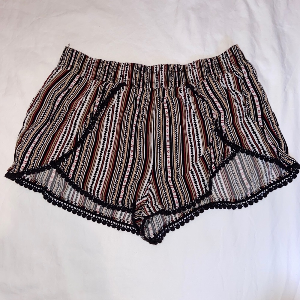 Patterned Flowy Shorts